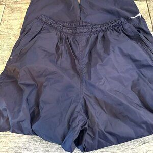 Nike Windbreaker Track Pants Ski Snow Navy Blue Size L RN 56323 Womens CLEAN